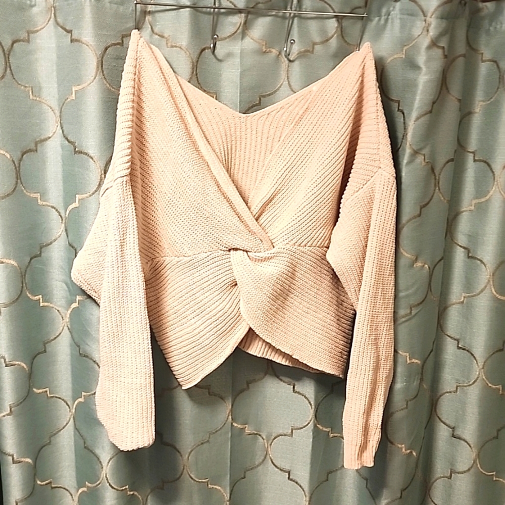 Moon & Madison Oversized Cropped Sweater